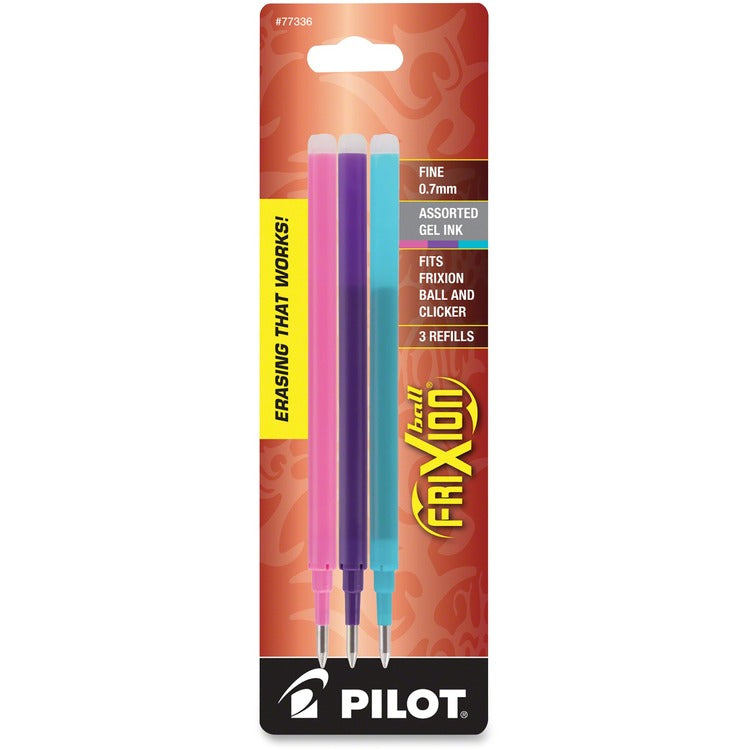Pilot FriXion Gel Ink Pen Refills (PIL77336) Pack of 3