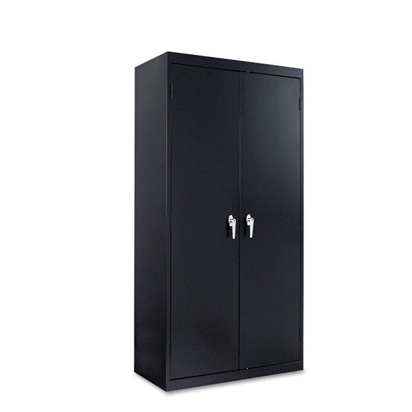 Alera® Assembled 72" High Heavy-Duty Welded Storage Cabinet, Four Adjustable Shelves, 36w x 18d, Black (ALECM7218BK)