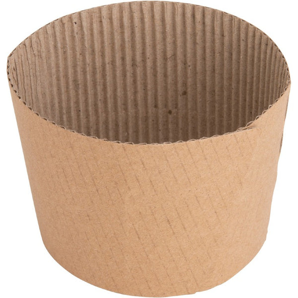 Genuine Joe Protective Corrugated Cup Sleeve - 50 - Brown (GJO19049)