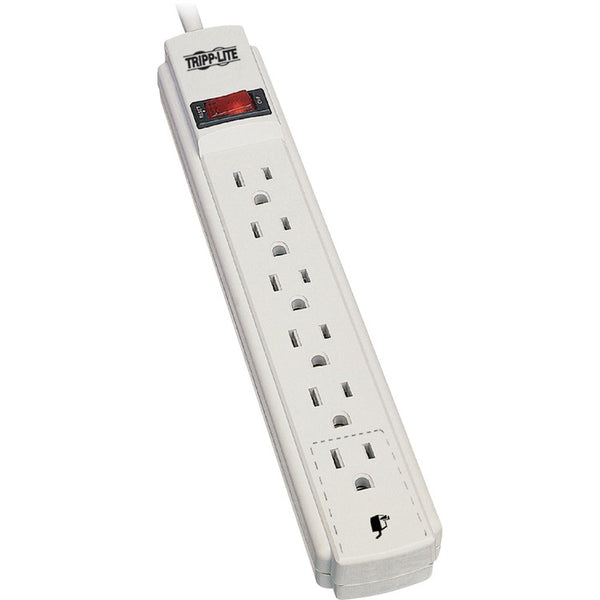 Tripp Lite by Eaton Power It! Power Strip with 6 Outlets and 15-ft. Cord, White (TRPPS615) Each