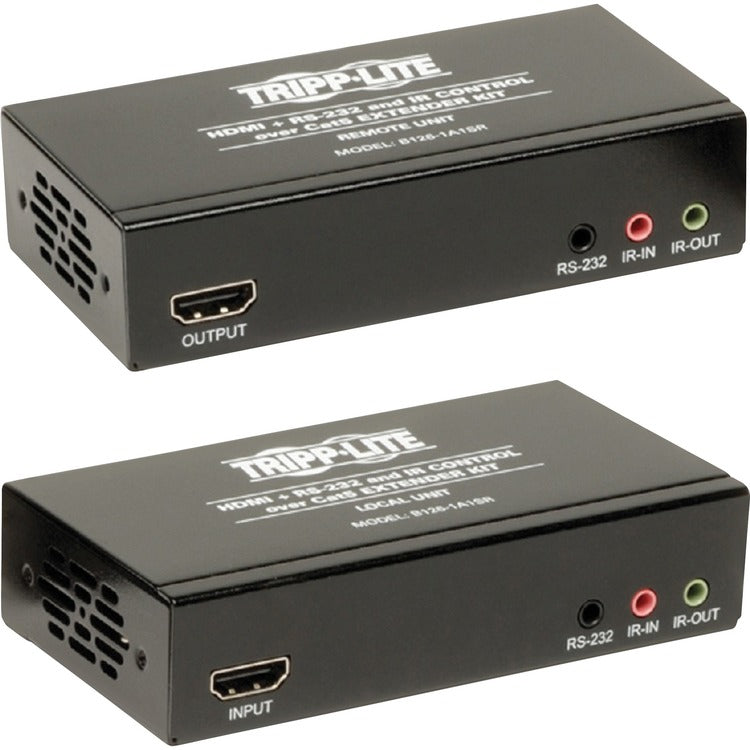 Tripp Lite by Eaton Extender Kit, HDMI Over Cat5/6, 6-1/5"Wx11-3/10"L2"H, Black (TRPB1261A1SR) Each