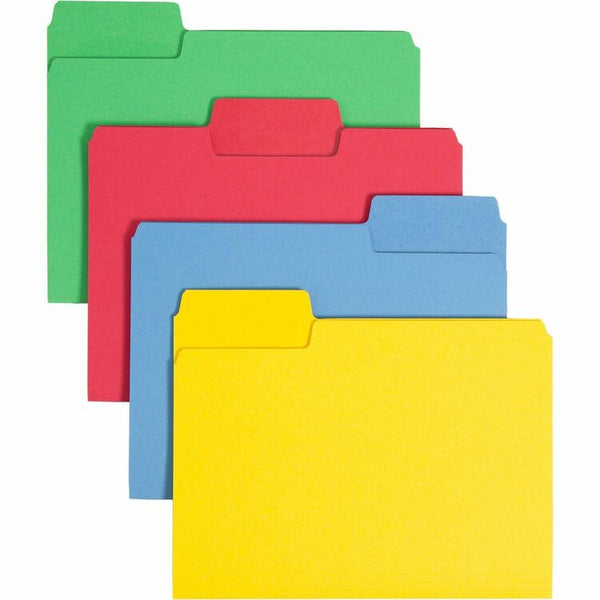 Smead Erasable SuperTab File Folders, 1/3-Cut Tabs, Letter Size, Assorted, 24/Pack (SMD10480)