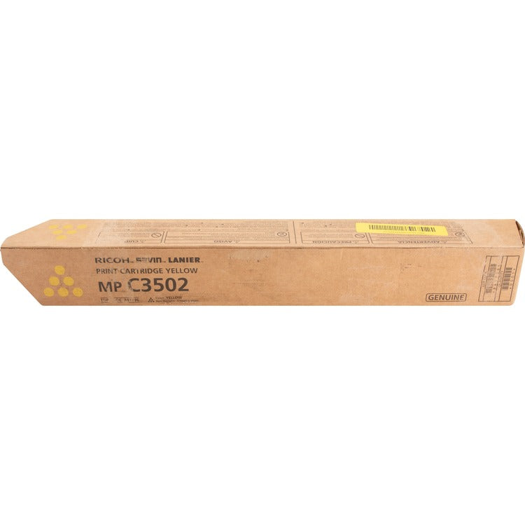 Ricoh Toner Cartridge, f/ MPC3002, 18,000 Page Yield, Yellow (RIC841736) Each