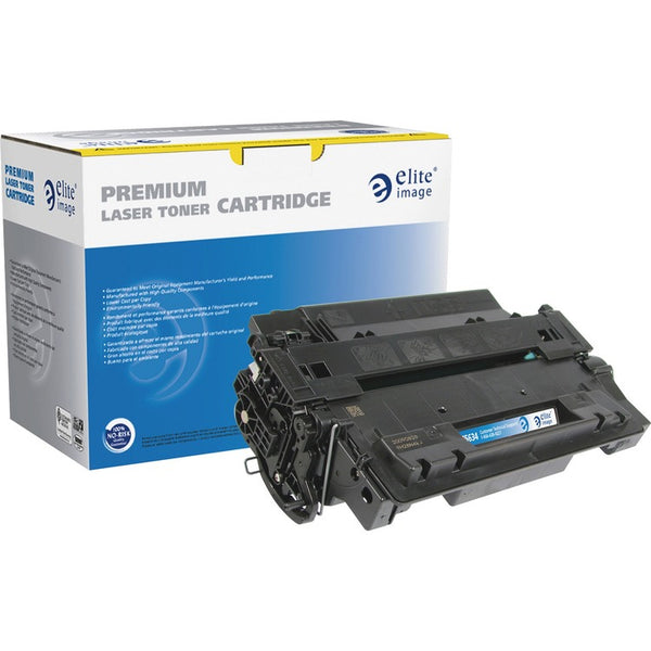 Elite Image Remanufactured MICR Toner Cartridge, Alternative for HP 55X (CE255X), Laser, High Yield, Black, 12500 Pages, 1 Each (ELI75634) Each