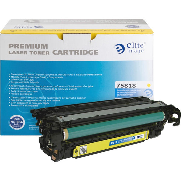 Elite Image Remanufactured Laser Toner Cartridge - Alternative for HP 507A (CE402A) - Yellow (ELI75818) Each