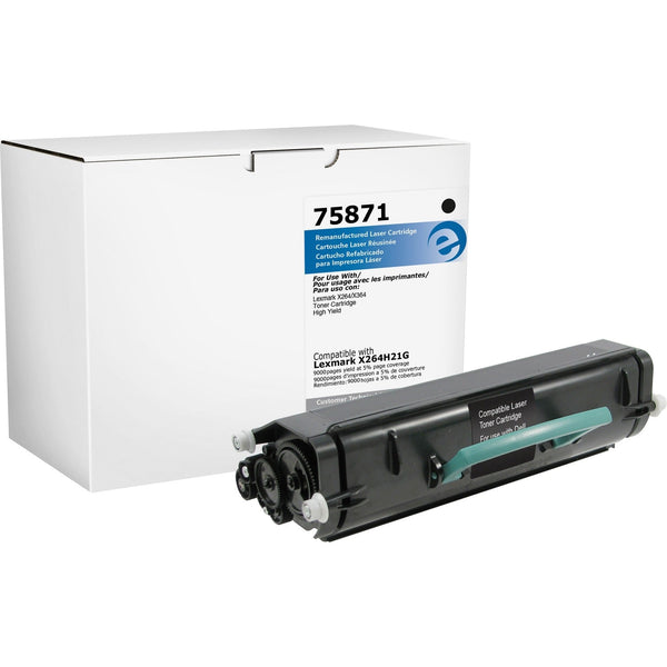 Elite Image Remanufactured Toner Cartridge, Alternative for Lexmark (X264H21A), Laser, High Yield, Black, 9000 Pages, 1 Each (ELI75871) Each