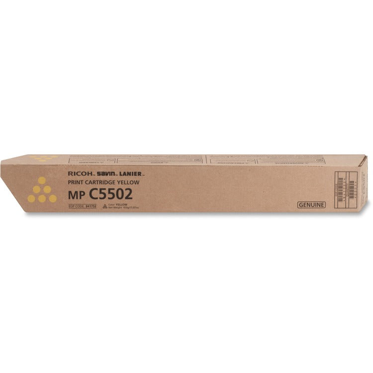 Ricoh 841752 Toner, 22500 Page-Yield, Yellow (RIC841752) Each