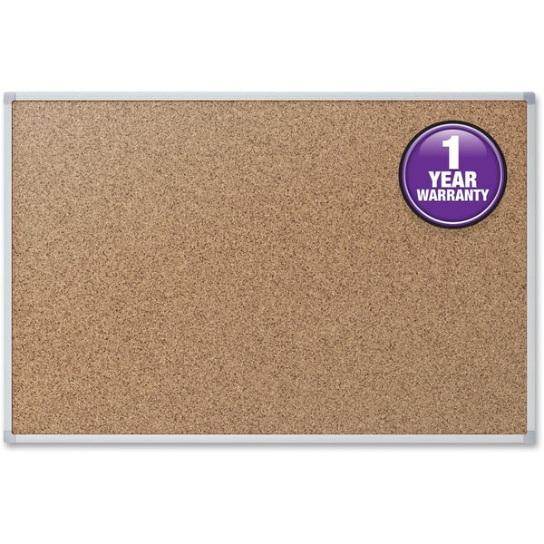 Mead Cork Board, 4"x3", Aluminum (MEA85362)