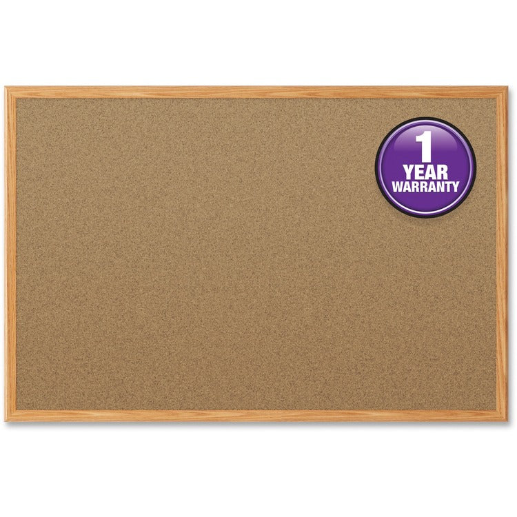 Mead Cork Board, 3"x2", Oak (MEA85366)