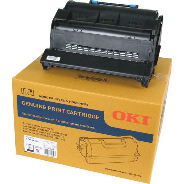 Oki Toner Cartridge, 18, 000 Page Yield, Black (OKI45488801)