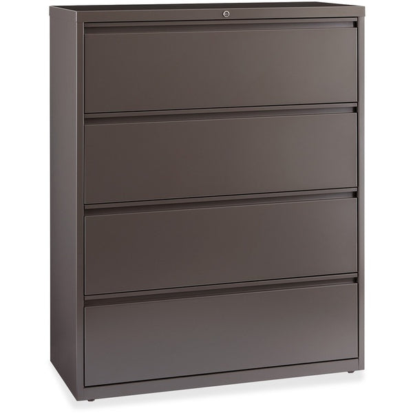 Lorell Lateral File, 4-Drawer, 42"x18-5/8"x52-1/2", Medium Tone (LLR60474)