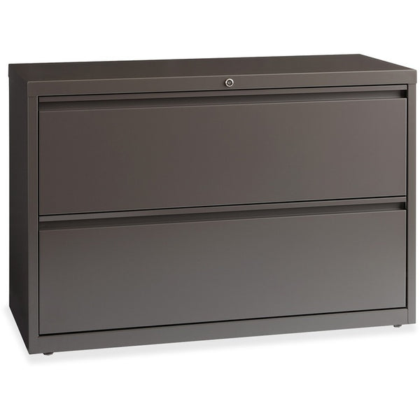 Lorell Lateral File, 2-Drawer, 42"x18-5/8"x28", Medium Tone (LLR60475)