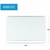 MasterVision White Series Dry Erase Board, 94.5" x 47.2" (BVCMVI210205) Each