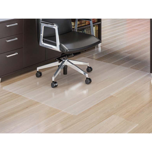 Lorell Rectangular Chairmat, All Floors/Carpets, 60"x79", Clear (LLR02358)