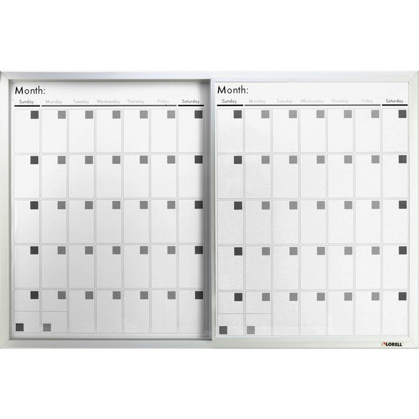 Lorell Magnetic Calendar Board, 24"x36", Frost (LLR52503)