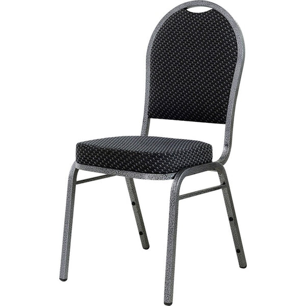 Lorell Carton Stack Chair, 15"x16"x37", Black/Gray (LLR62525)