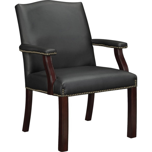Lorell Traditional Guest Chair, 25"x27-1/2"x35-3/4", BK (LLR68252)