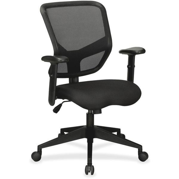 Lorell Exec Midback Chair, 28-1/2"x28"x25-3/4", Black (LLR84565)