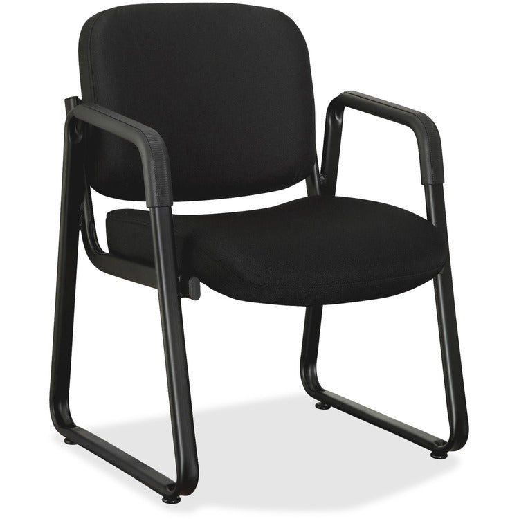 Lorell Guest Chair, 24-3/4"x26"x33-1/2", Black Fabric (LLR84576)