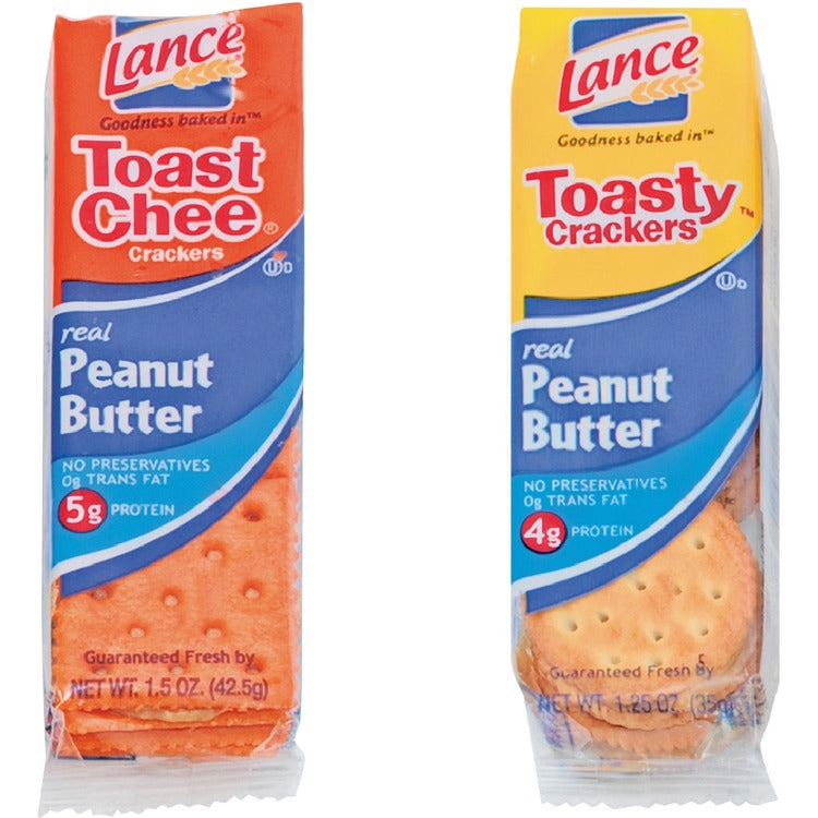 Lance Crackers/Cookies Snack Packs, 1.4 - 1.65 Ounce, Assorted (LNE40625) Box of 24