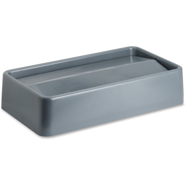 Genuine Joe Wall Hugger Lid, f/23 Gal., 20-1/4" x 11-1/2" x 4-5/8", Gray (GJO02343) Each