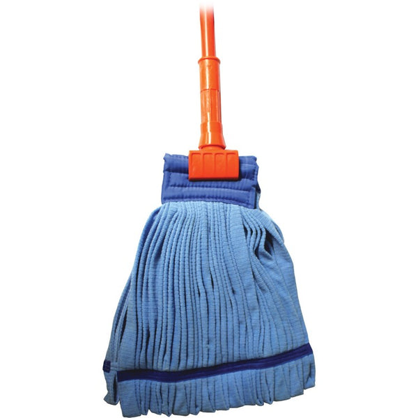 Genuine Joe Complete Wet Mop, Microfiber, w/ 60" Gripper Handle (GJO47537)