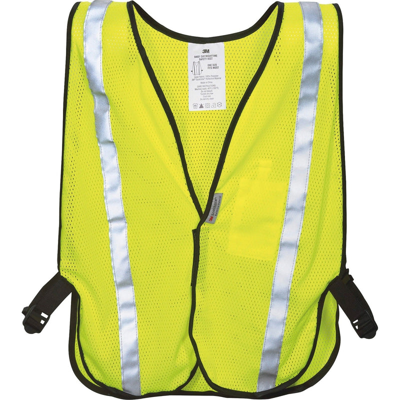 3M Safety Vest, Reflective Clothing, One-Size, Adj., Yellow (MMM9460180030T) Each