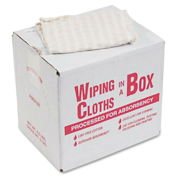 Office Snax Cotton Wiping Cloths, Assorted Sizes, 5 lb Box (OFX00069) 5 Lb Box