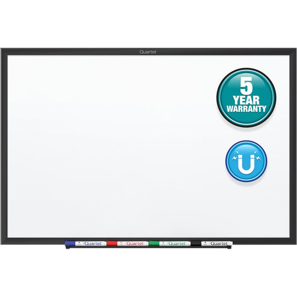 Quartet Classic Series Nano-Clean Dry Erase Board, 60 x 36, Black Aluminum Frame (QRTSM535B)