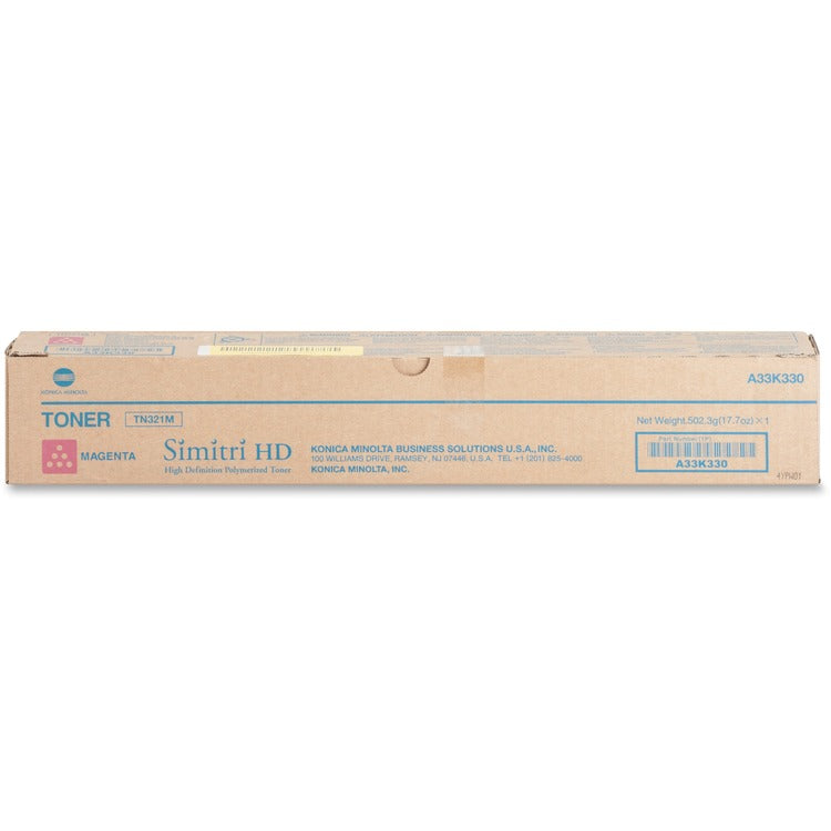 Konica Minolta Toner Cartridge, f/224/284, 25, 000 Page Yield, Magenta (KNMTN321M) Each