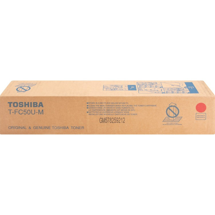 Toshiba Toner Cartridge, f/ E-Studio 2555, 28,000 Page Yield, Magenta (TOSTFC50UM) Each
