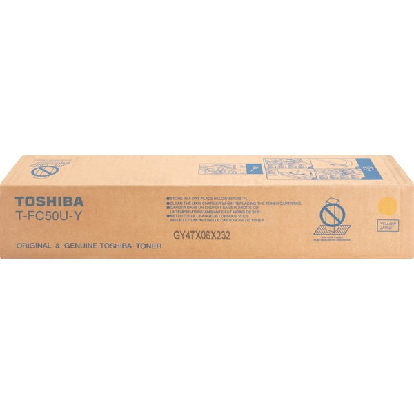 Toshiba Toner Cartridge, f/ E-Studio 2555, 28,000 Page Yield, Yellow (TOSTFC50UY) Each