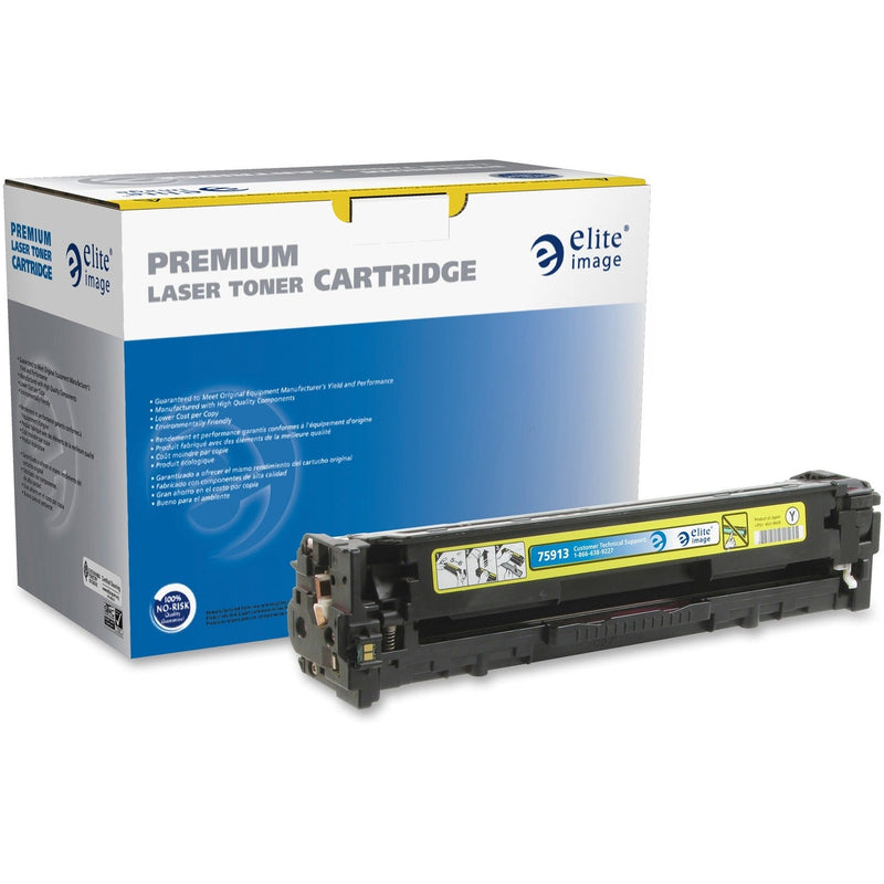 Elite Image Remanufactured Toner Cartridge, Alternative for HP 131A (CF212A), Laser, 1800 Pages, Yellow, 1 Each (ELI75913) Each