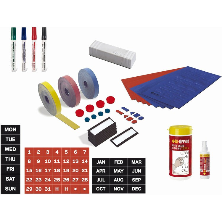 MasterVision Magnetic Board Accessory Kit, Blue/Red (BVCKT1317) Each