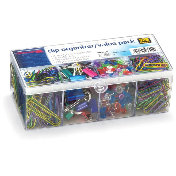 Officemate Clip Organizer Value Pack, Each, Assorted (OIC97301) Each