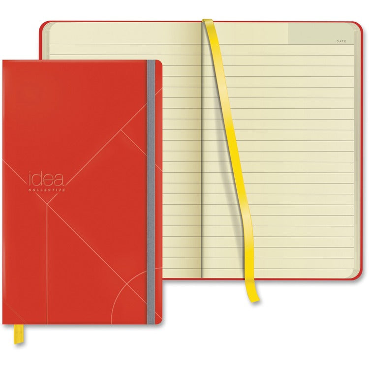 TOPS Journal, Notebook, Elastic Band, Wide Ruled, 8-1/4" x 5", Red (TOP56873) Each