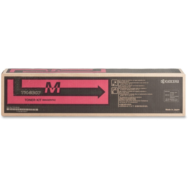 Kyocera Toner Cartridge, 15,000 Page Yield, Magenta (KYOTK8307M) Each