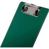Officemate Low-profile Clip Plastic Clipboard, 8 1/2" x 11" Sheet Size, Plastic, Green (OIC83063) Each