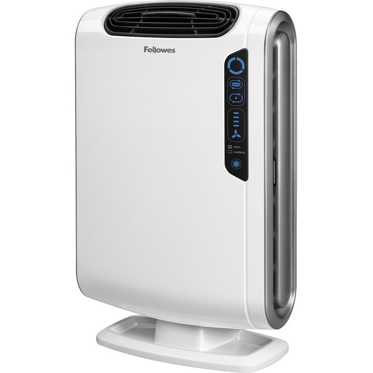 Fellowes AeraMax&reg; DX55 Air Purifier - True HEPA, Activated Carbon - 195 Sq. ft. - White (FEL9320701)