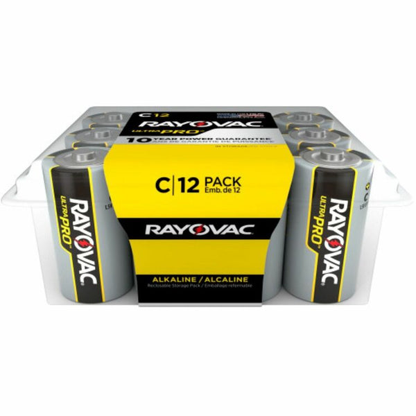 Rayovac Ultra Pro Alkaline C Batteries, 12/Pack (RAYALC12PPJ) Pack of 12