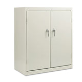 Alera® Assembled 42" High Heavy-Duty Welded Storage Cabinet, Two Adjustable Shelves, 36w x 18d, Light Gray (ALECM4218LG)