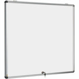 MasterVision Slim-Line Enclosed Dry Erase Board, 47 x 38, Aluminum Case (BVCVT380109150) Each