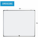 MasterVision Slim-Line Enclosed Dry Erase Board, 47 x 38, Aluminum Case (BVCVT380109150) Each