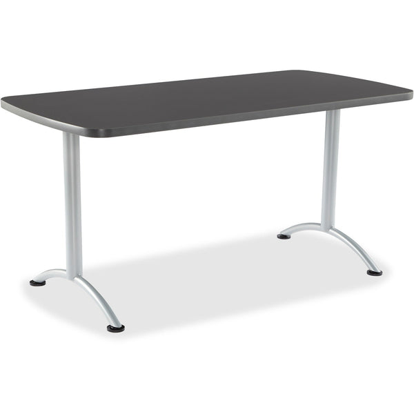 Iceberg Sit-To-Stand Table, 3 Height Settings, 30" x 30" x 60", Graphite (ICE69217) Each