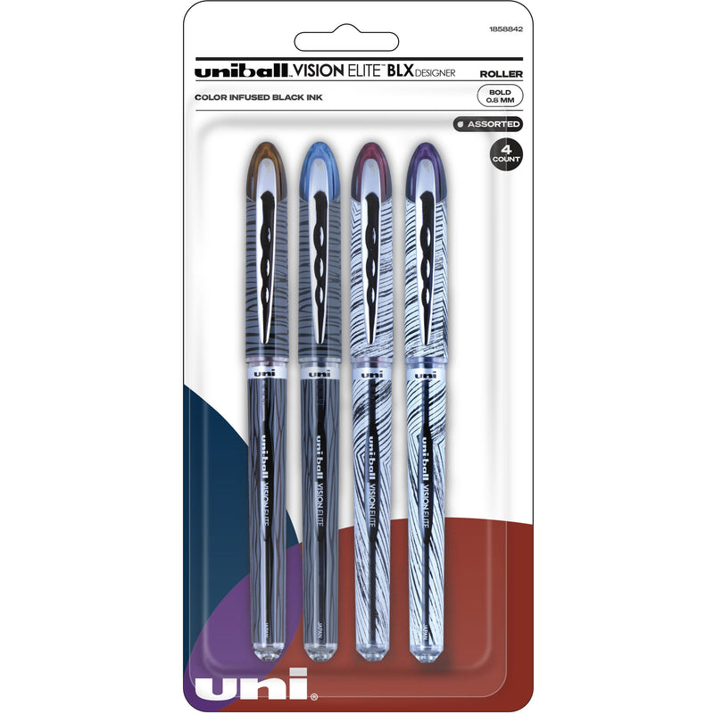 uniball&trade; Vision Elite Designer Rollerball Pen (UBC1858842) Pack of 4