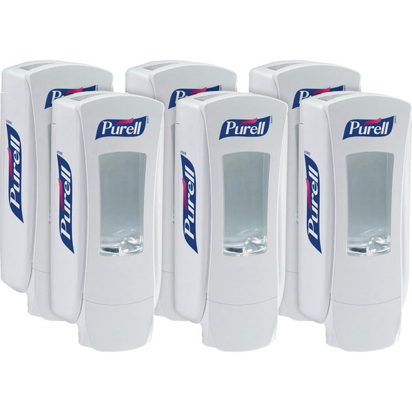 PURELL&reg; Hand Sanitizer Dispenser, 1200ml, 4.5"x4"x11.25", White (GOJ882006CT) Case of 6