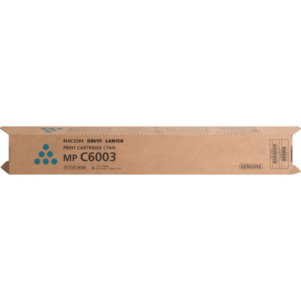Ricoh Toner Cartridge for MPC6003, 22500 Page Yield, Cyan (RIC841852) Each