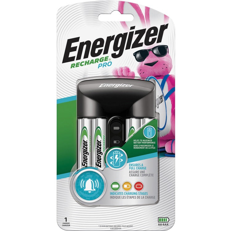 Energizer Pro Charger with 4 AA Rechargeable Batteries (EVECHPROWB4) Each