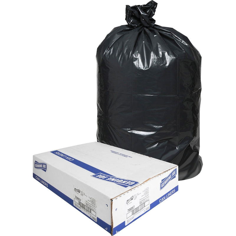 Genuine Joe Slim Jim Can LIners, 20-23 Gal, Black (GJO70057) Box of 150