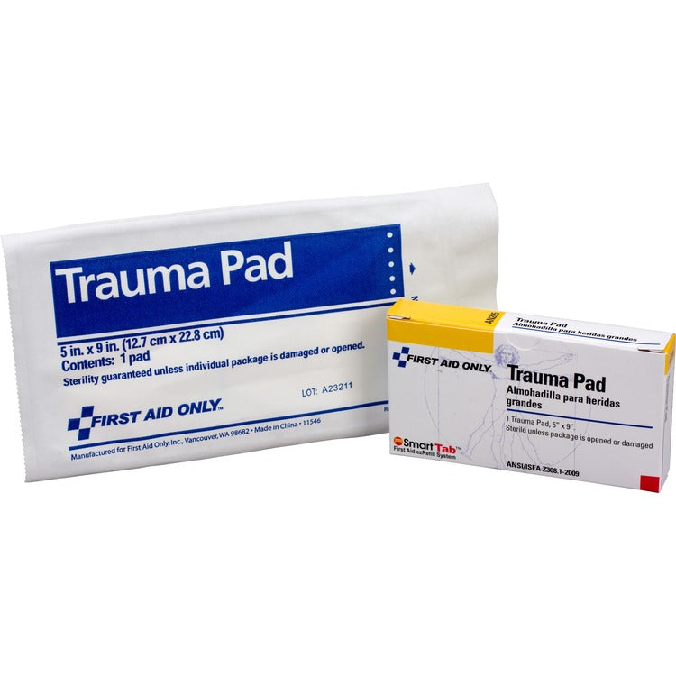 First Aid Only 10 Person ANSI Class A Refill, 5 x 9" Trauma Pad (FAOAN205) Each